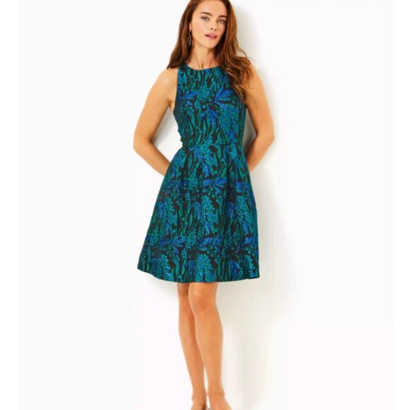 NWT LILLY PULITZER Jollian Brocade Dress - Picture 3 of 16